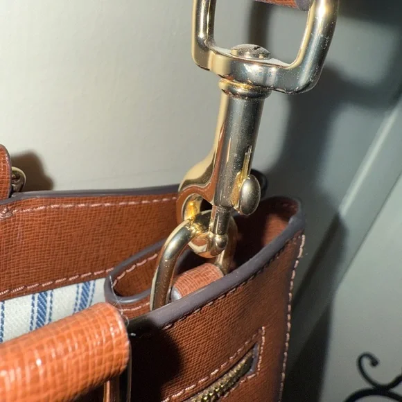 Dooney & Bourke Brown Leather Tote - Picture 9 of 16